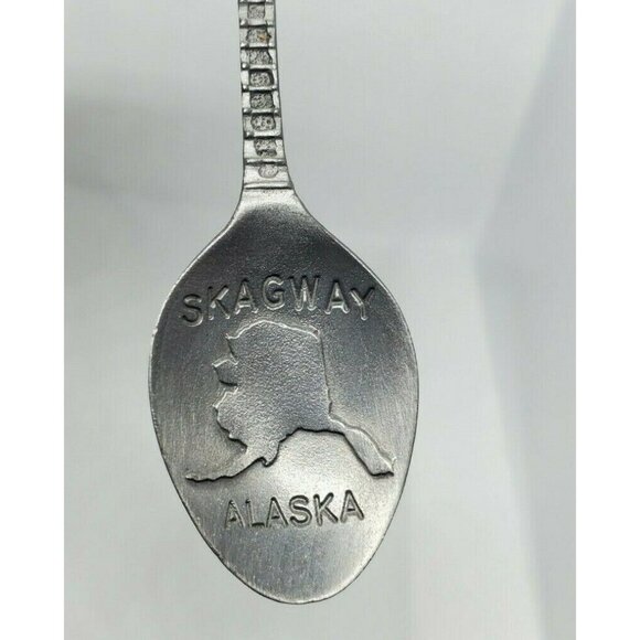 73 White Pass & Yukon Route WAPW Skagway Alaska Pewter Mini Vintage Spoon Décor - Picture 6 of 12